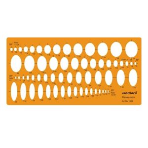 ISOMARSEllipses Template 20, 30, 40, 50 Degree