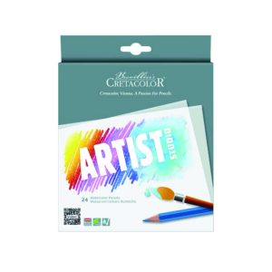 CRETACOLOR ARTIST STUDIO -WATERCOLOUR PENCILS 24PCS .