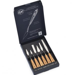 RGM 60° PLUS LINE PALETTE KNIVES SETS/ ACACIA WOOD