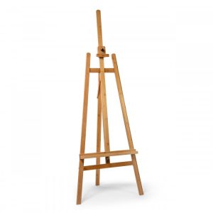 Mesco Lyre Bamboo Wooden Easel Stand