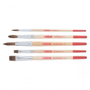 ART CREATION Watercolour brush set of 5 - polyester