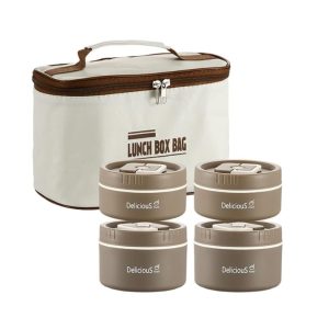 Stainless Steel Lunch box  2*600ml + 2*400ml
