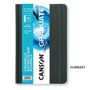 CANSON GRADUATE WATERCOLOUR SKETCHBOOK 250gsm