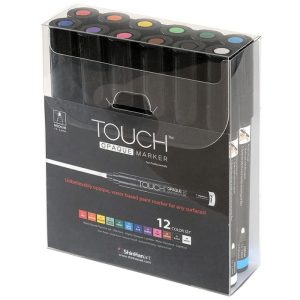 SHINHANArt TOUCH "OPAQUE MARKER SET OF 12 - MEDIUM (1.5-2.3MM)