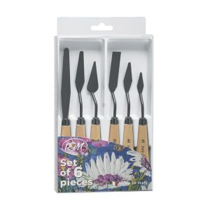 RGM BLACK PALETTE KNIVES SET/6PCS