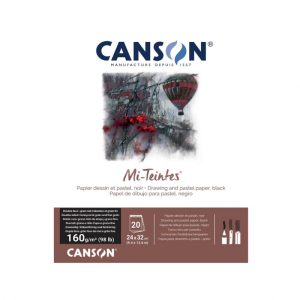 CANSON Mi-Teintes® Drawing and Pastel Black Paper Pad