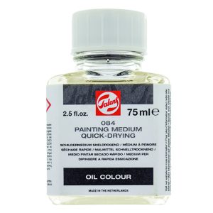 TALENS PAINTING MEDIUM QUICK-DRYING JAR.