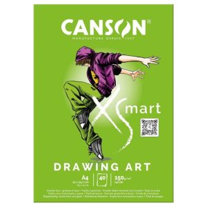 CANSON A4 XSmart Drawing Art PAD 150gsm 40sheets.