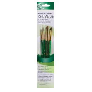 PRINCETON REAL VALUE SET OF 4 PCS SYNTHETIC PONY BRUSH