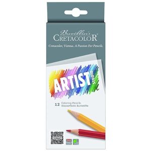CRETACOLOR ARTIST STUDIO COLORED PENCIL SET OF 12 .