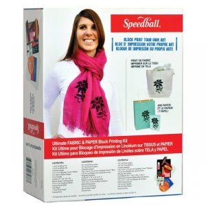 SPEEDBALL®  ULTIMATE FABRIC AND PAPER BLOCK PRINTING KIT