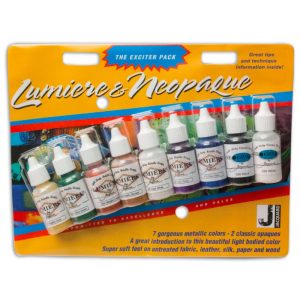 JACQUARD LUMIERE METALLIC & NEOPAQUE COLOR EXCITER PAK 0.50OZ 9PCS/SET