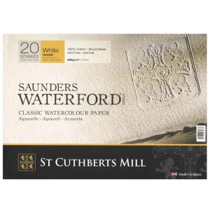 SAUNDERS WATERFORD CLASSIC WATERCOLOUR PAPER 300 g/m 20 SHEETS / WHITE ROUGH