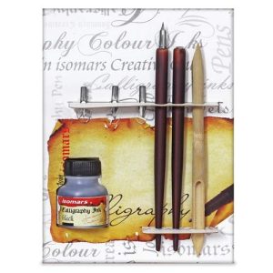 ISOMARS CALLIGRAPHY PEN SET WOOD (ARABIC)