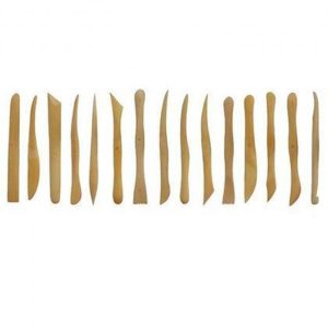 WOODEN POTTERY TOOL KIT 15P/SET