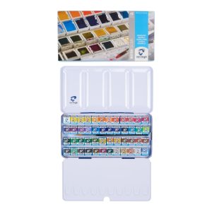 VAN GOGH WATERCOLOUR METAL CASE SET 48 COLOURS IN HALF PANS