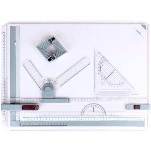 A3 DRAWING TABLE BOARD, ADJUSTABLE MEASURING SYSTEM ANGLE PARALLEL  MOTION DRAWING BOARD