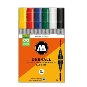 Molotow One4All Acrylic Twin Pump Marker Set (6pcs)