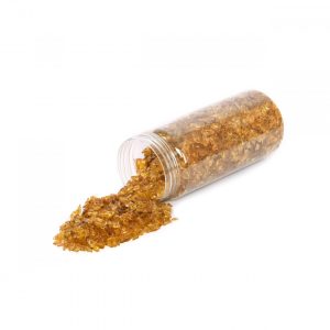 CRUSHED GLASS CHIPS 600G AMBER 3-6MM