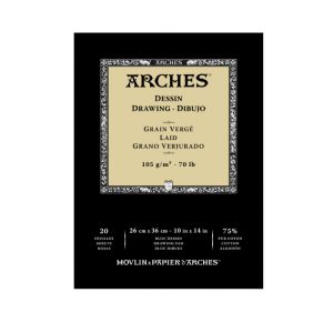 ARCHES DESSIN DRAWING PAD-LAID- 105 g/m 20 SHEETS