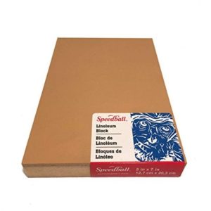 SPEEDBALL LINOLEUM BLOCKS BROWN