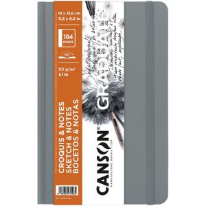 CANSON GRADUATE SKETCH AND NOTE HARDCOVER BOOKS 90gsm.