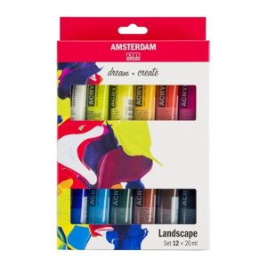 AMSTERDAM ACRYLIC LANDSCAPE SET 12 X 20ML
