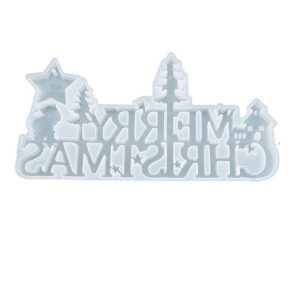 Festive Merry Christmas Silicone Mold