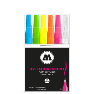 MOLOTOW UV-FLUORESCENT PUMP SOFT LINER BASIC SET 1