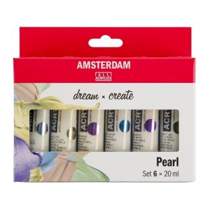 AMSTERDAM ACRYLIC PEARL SET 6 X 20ML