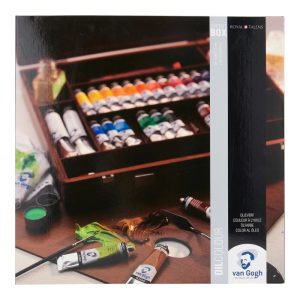 VAN GOGH Oil Colour Wooden Box Expert | 24 x 20 ml, 2 x 60 ml + Accessories