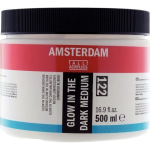 AMSTERDAM GLOW IN THE DARK MEDIUM 122 JAR 500ML