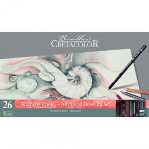 CRETACOLOR TEACHER'S CHOICE ADVANCE DRAWING SET 26 PIECES