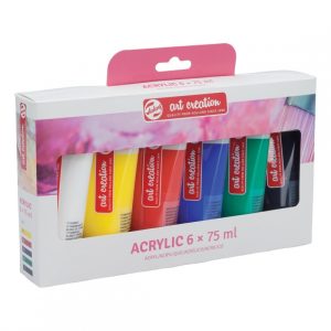 TALENS ART CREATION ACRYLIC  COLOUR SET 6 x Tube 75 ml