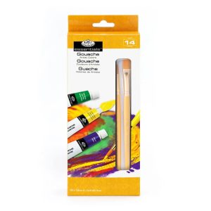 ROYAL & LANGNICKEL®  Gouache Paint Sets with Brushes - 12 ml