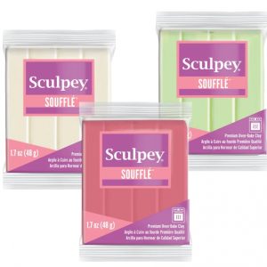 Sculpey Soufflé™  polymer Oven-Bake Clay.